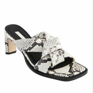 Neil J. Rodgers Snakeskin Print Obi Heel 38.5 NIB
